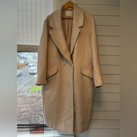 H&M Jackets & Blazers - H&M Cream Trench Coat for Women